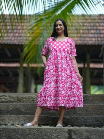 Blush Garden Maternity Dress