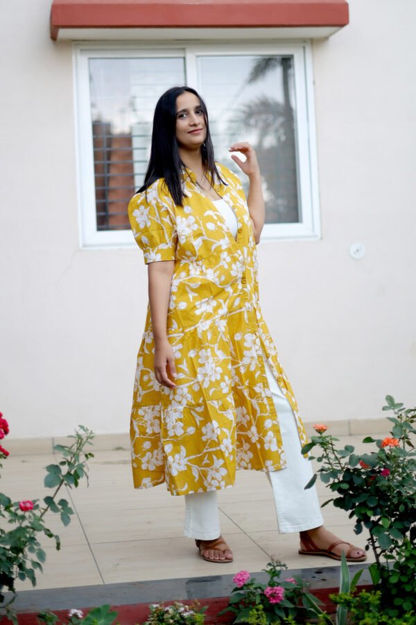 Sunflower Yellow Floral Maxi Dress - Image 6