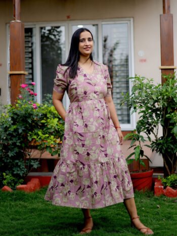 Blush Botanica Maternity & Nursing Dress