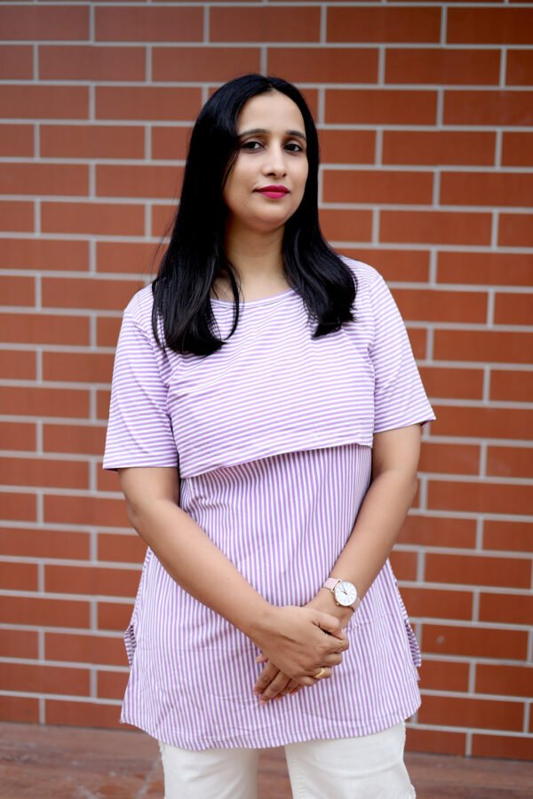 Lavender Bliss Nursing Blouse - Image 2