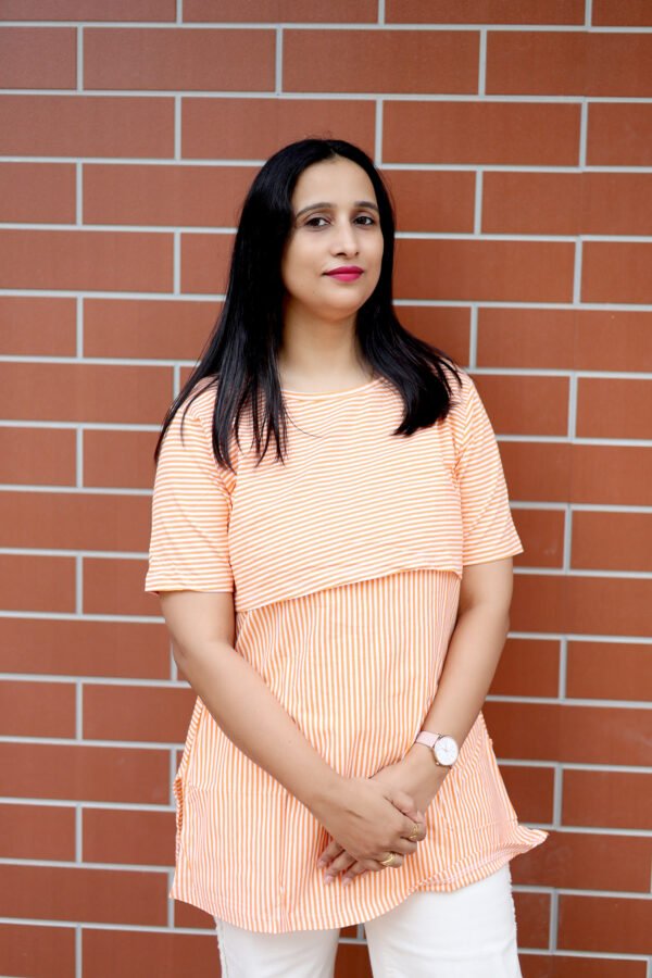Peach Glow Nursing Blouse - Image 2
