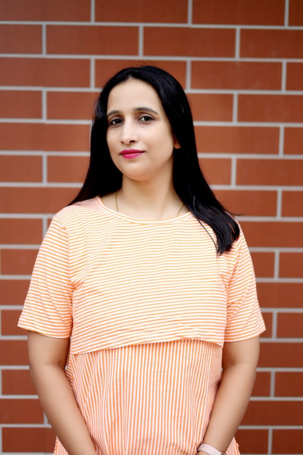 Peach Glow Nursing Blouse - Image 3