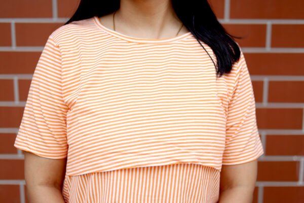 Peach Glow Nursing Blouse - Image 4