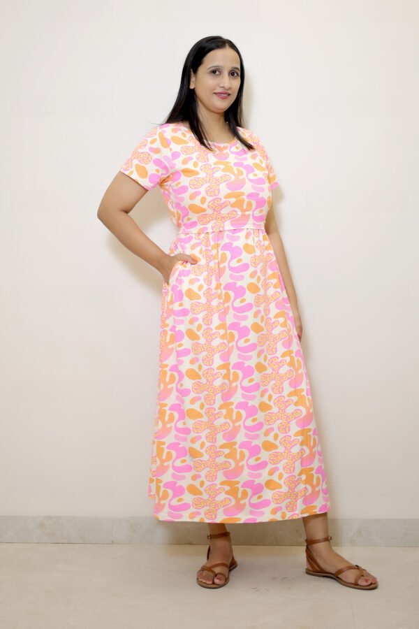 Sunset Bloom Nursing Maxi Dress - Image 2