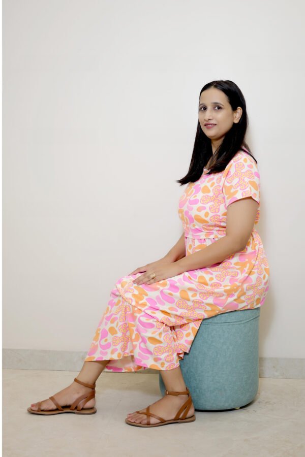 Sunset Bloom Nursing Maxi Dress - Image 6