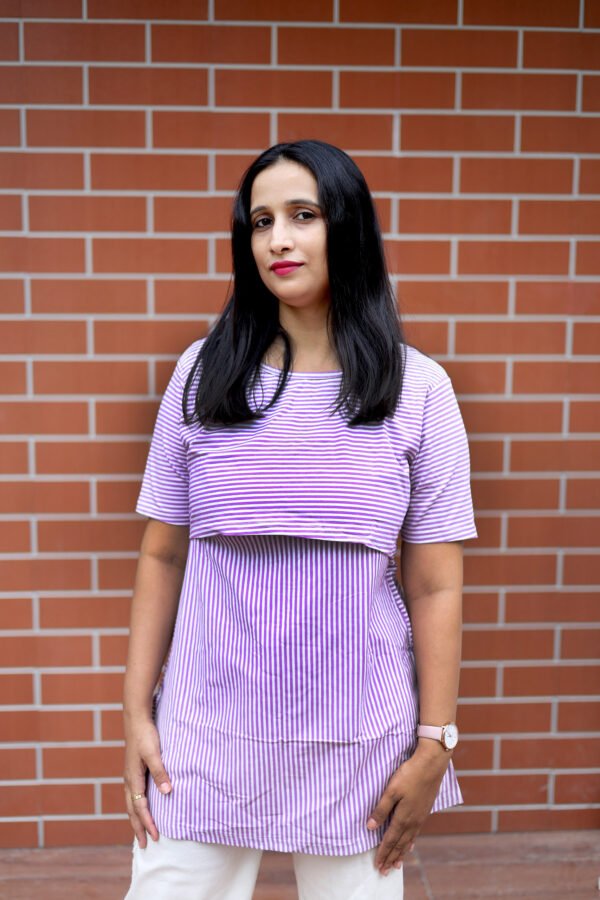 Lavender Bliss Nursing Blouse