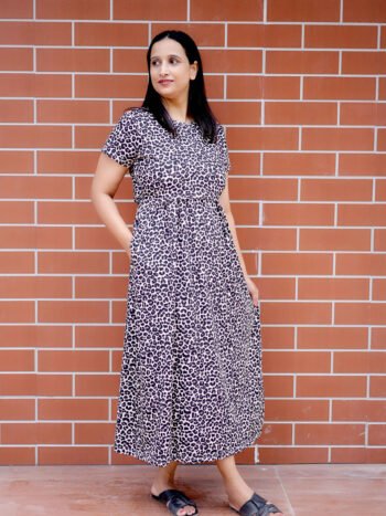 Leopard Print Maternity Dress
