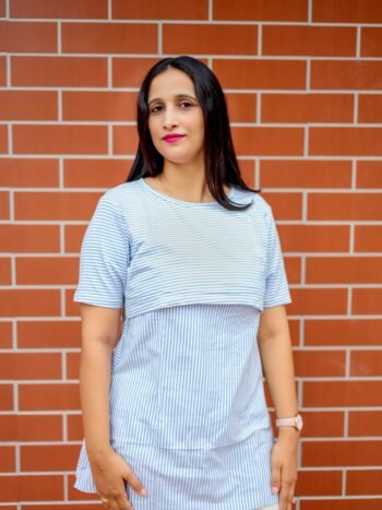 Ocean Breeze Nursing Blouse